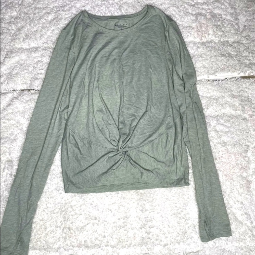 Athleta Green long sleeves Tee